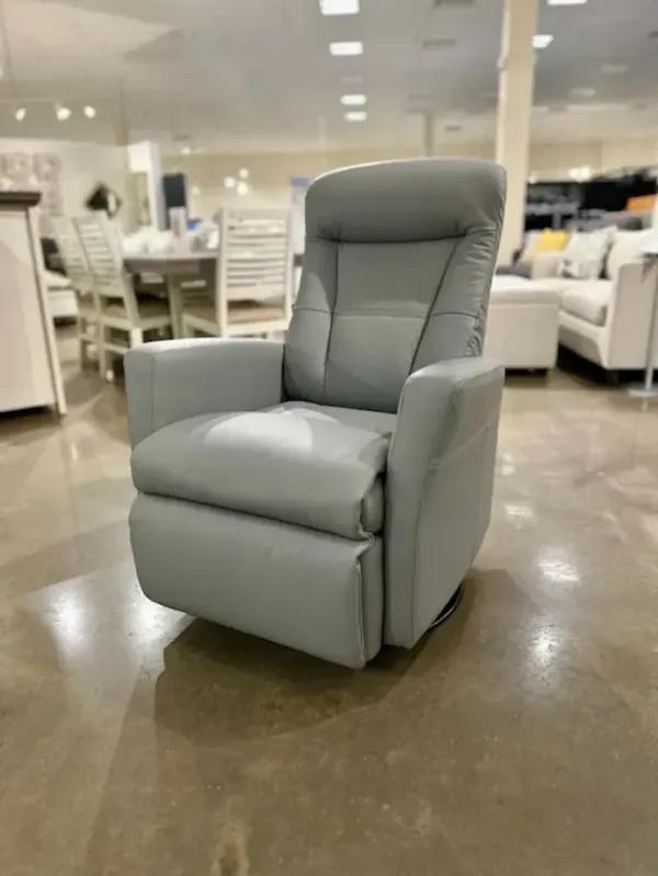Norweigan Comfort Grove Medium Size Power Swivel Glider in Trend Storm