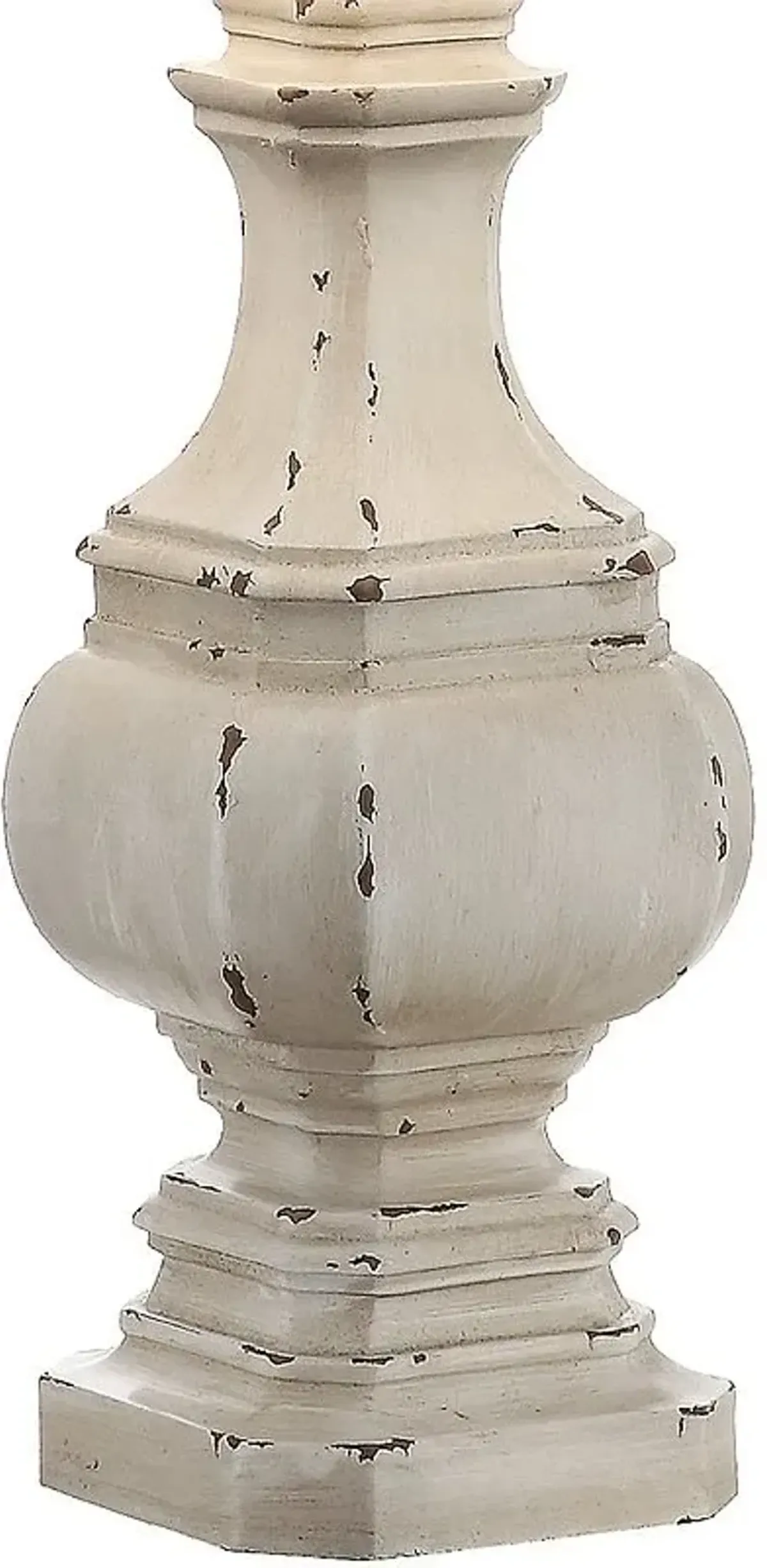 Crestview Daryl Antique White Table Lamp