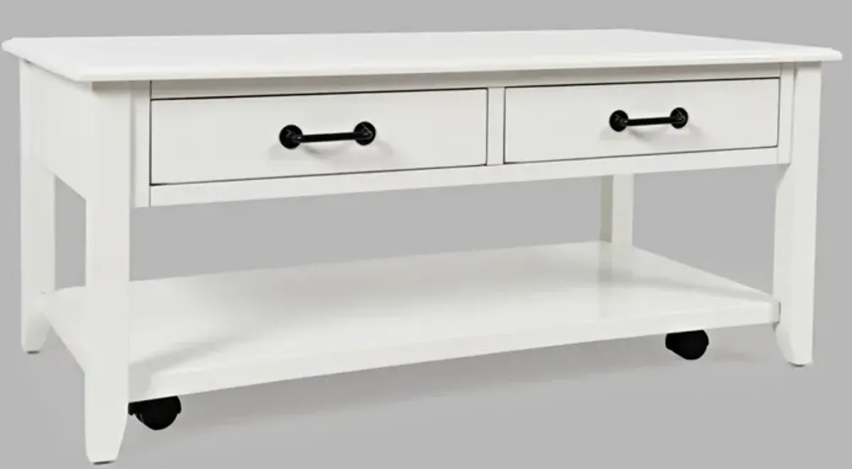 Jofran North Fork Cocktail Table White