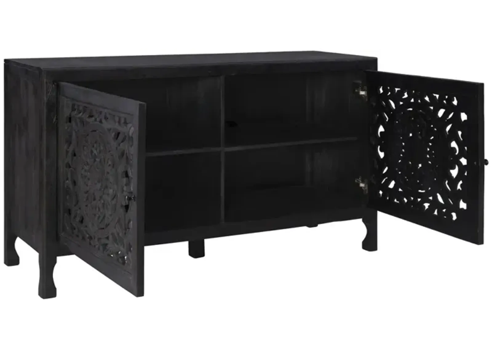 HAVEN 2 DOOR CABINET - BLACK