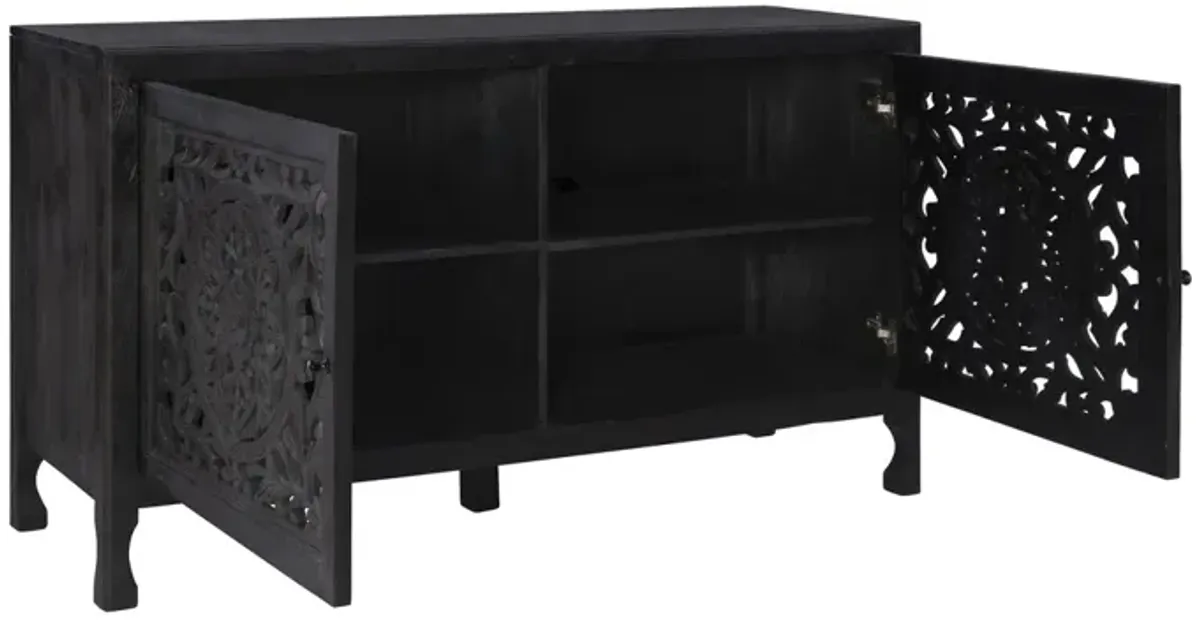 HAVEN 2 DOOR CABINET - BLACK