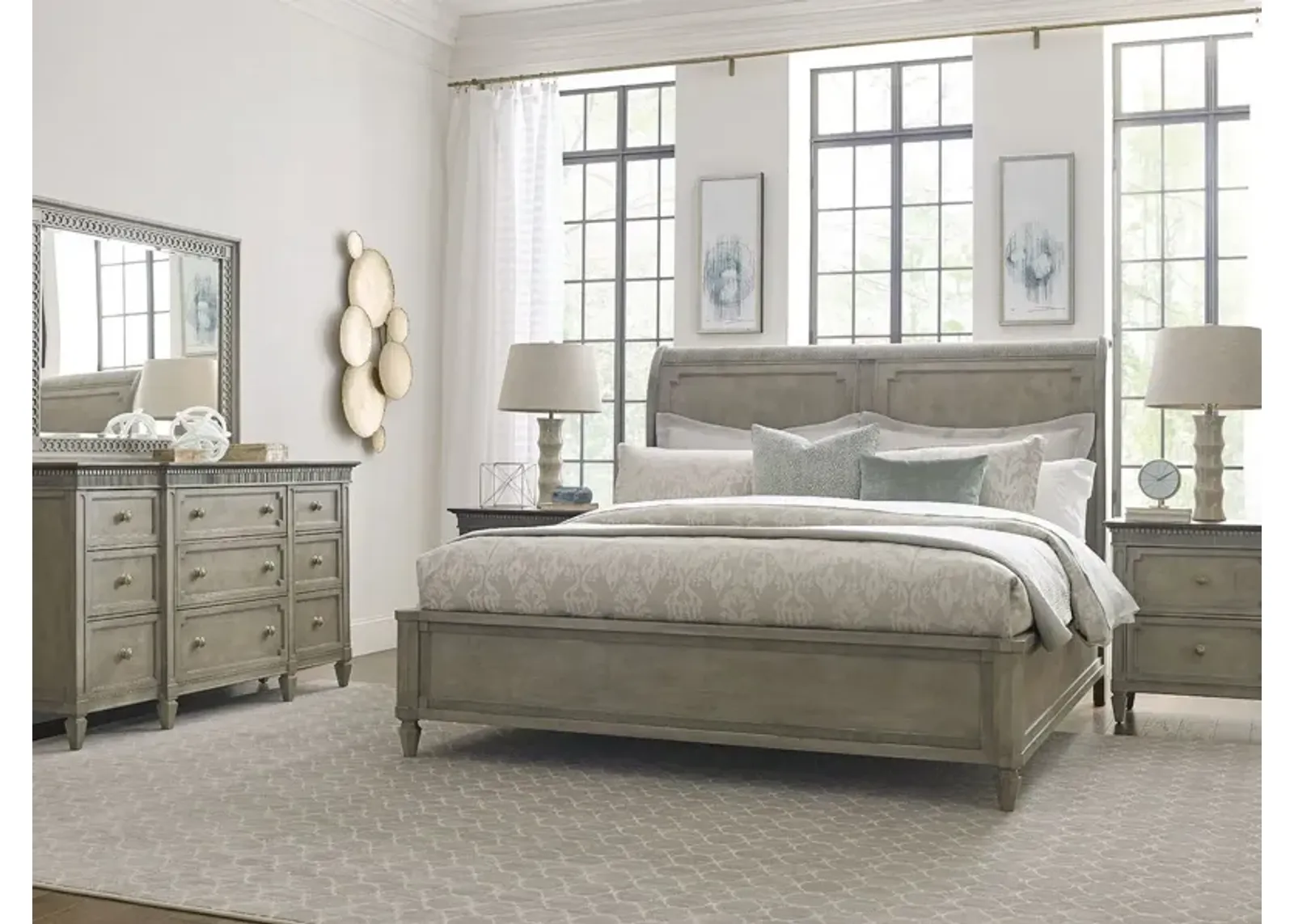 Anna Sleigh Bed Savona King Headboard