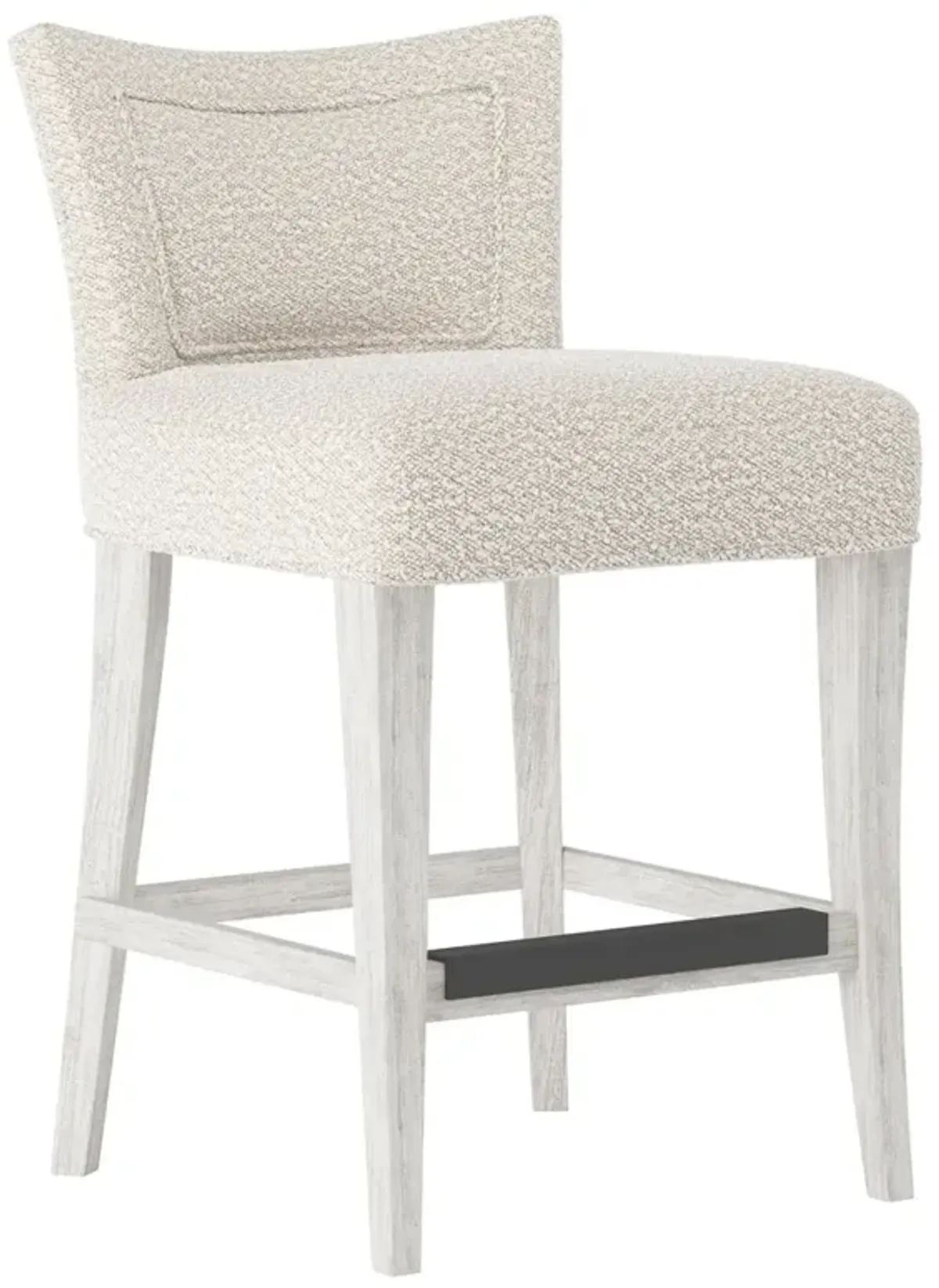 Bernhardt Giles Fabric Wire-Brushed Counter Stool