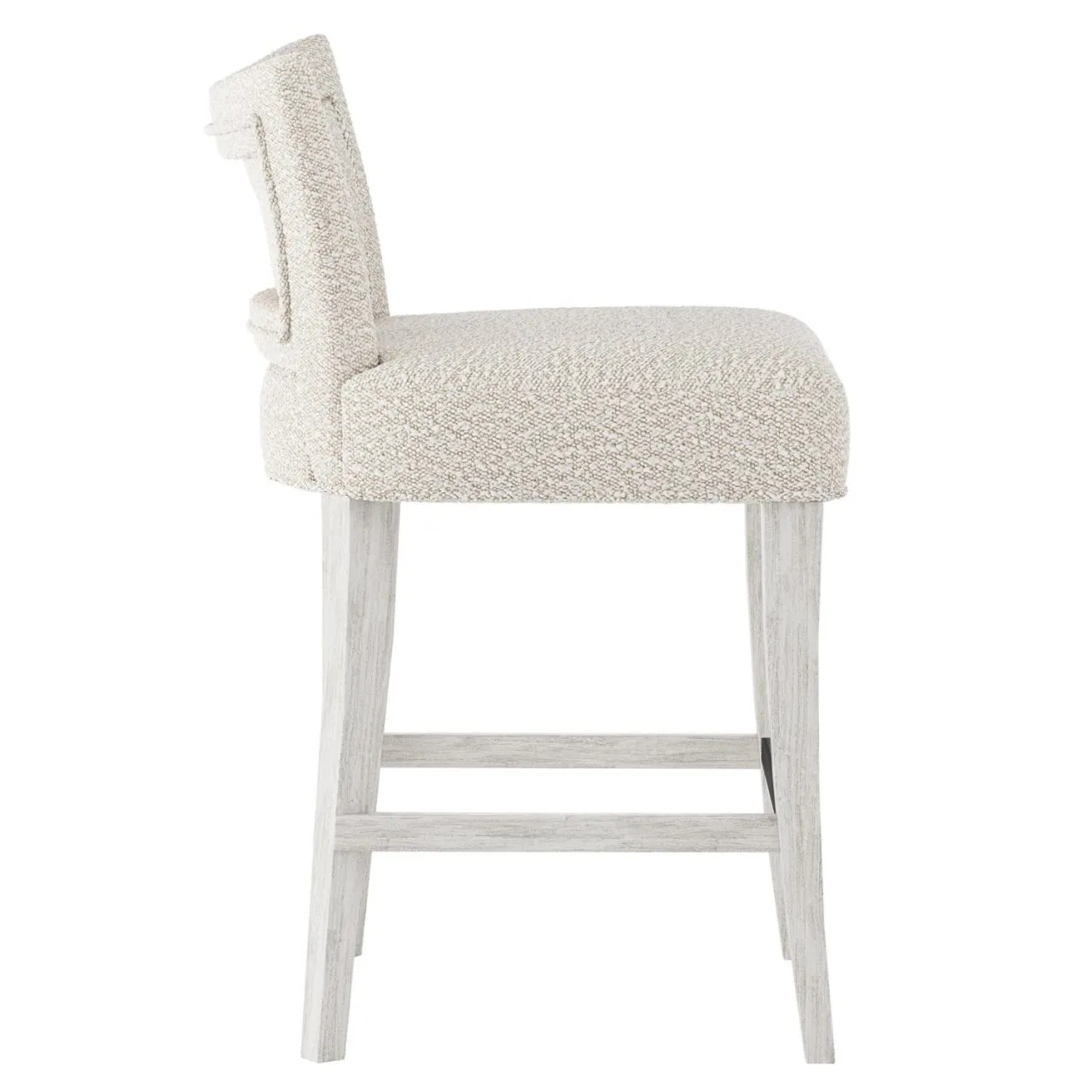 GILES FABRIC WIRE-BRUSHED COUNTER STOOL