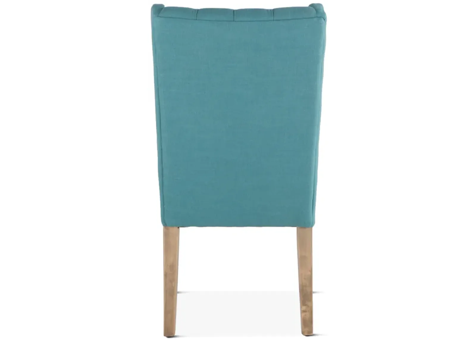 Home Trends Design Upholstered Seating Teal Linen Dining Chair