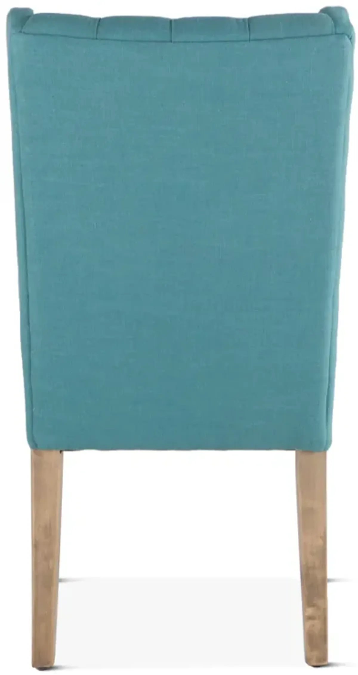 Home Trends Design Upholstered Seating Teal Linen Dining Chair