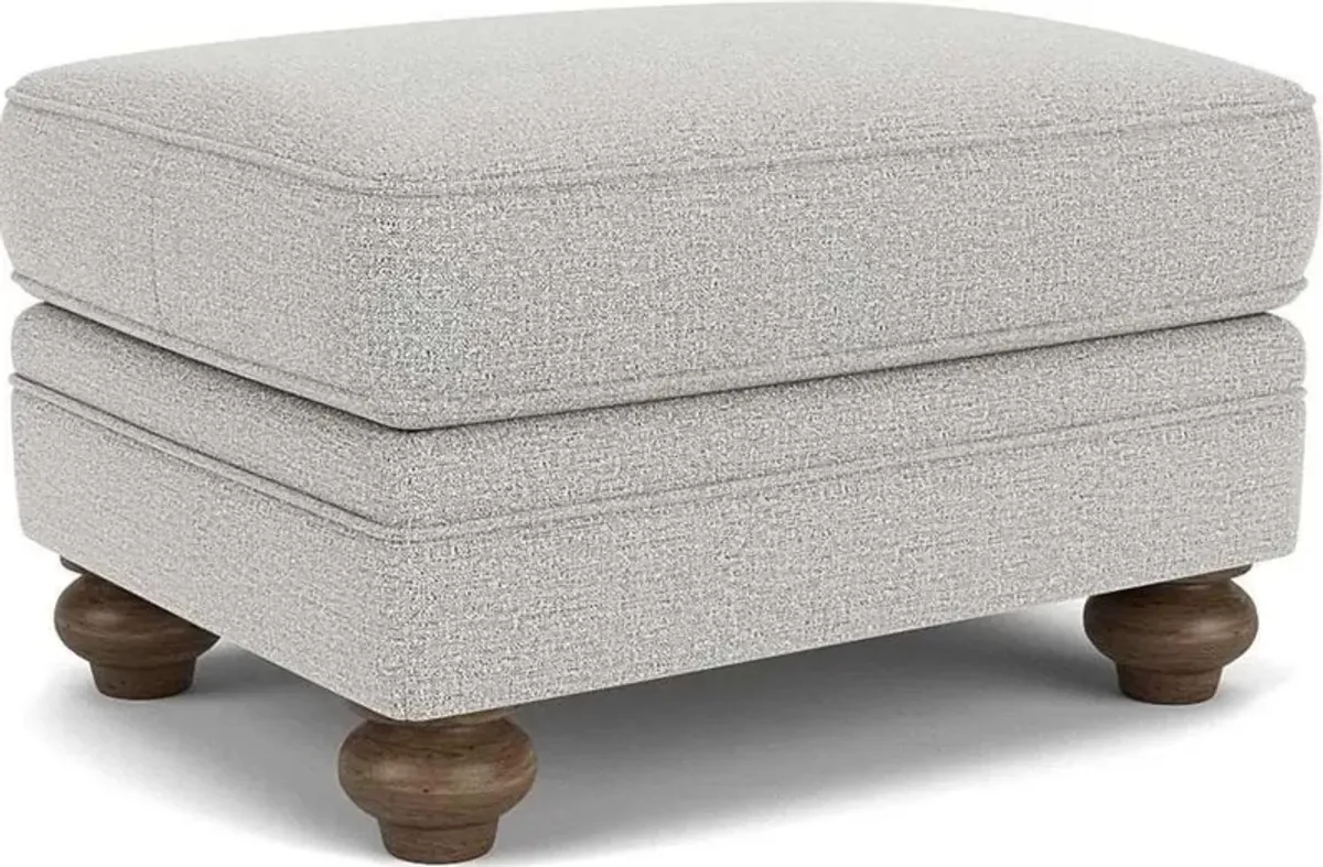 Flexsteel Winston Silver Glacier Ottoman