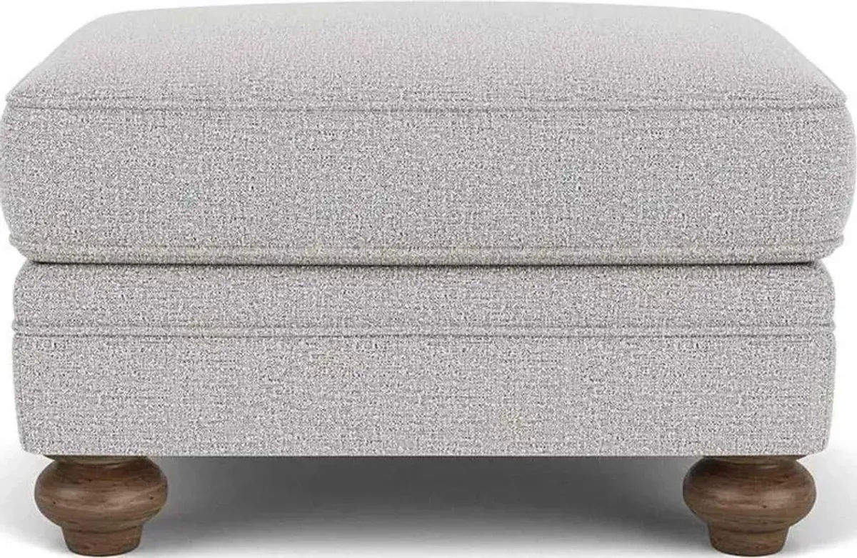 Flexsteel Winston Silver Glacier Ottoman