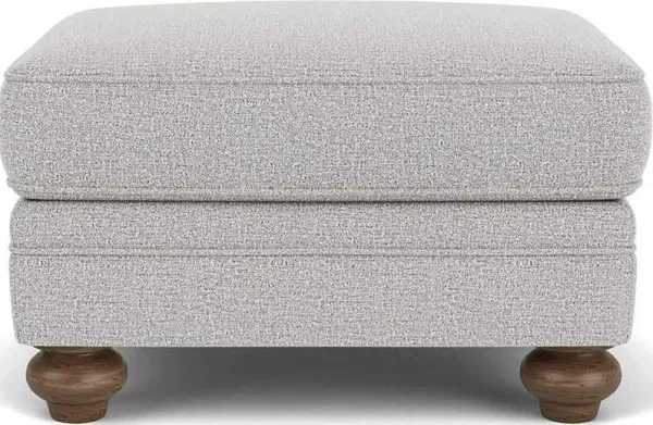 Flexsteel Winston Silver Glacier Ottoman
