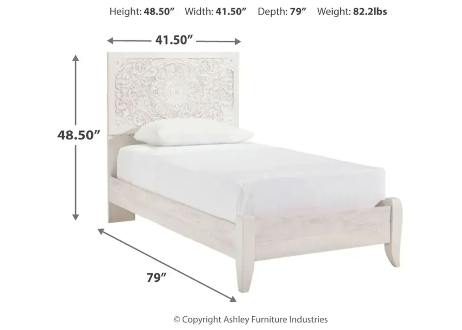 Ashley Paxberry Twin Panel Bed