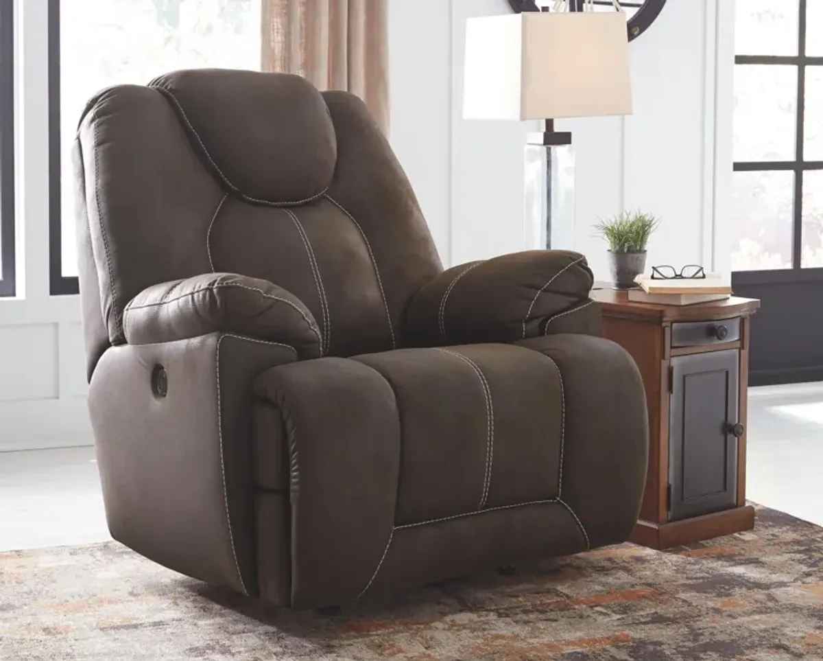 Ashley Warrior Fortress Coffee Power Rocker Recliner