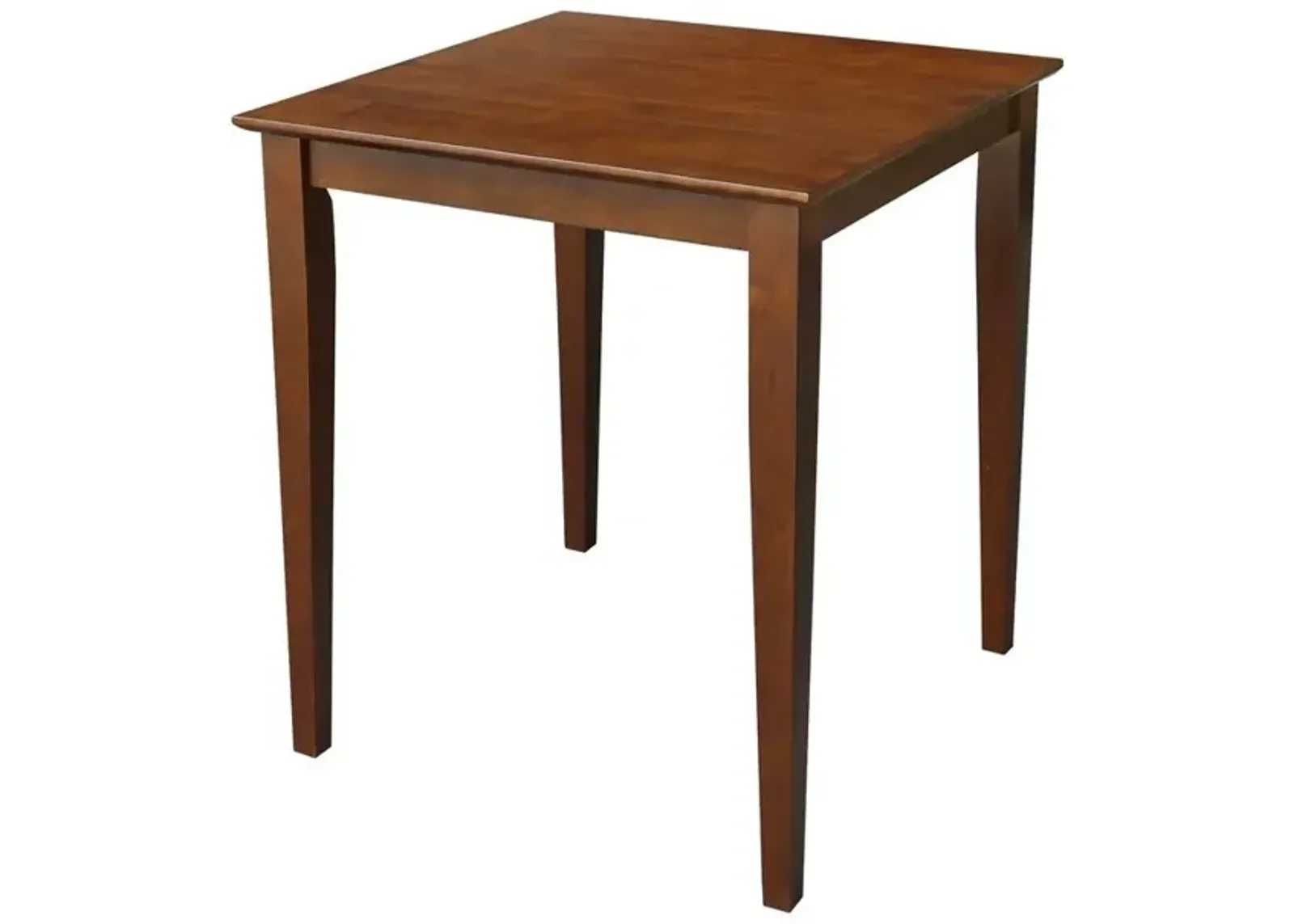 DINING ESSENTIALS 30" SQUARE TABLE TOP WITH 36" SHAKER LEGS IN ESPRESSO