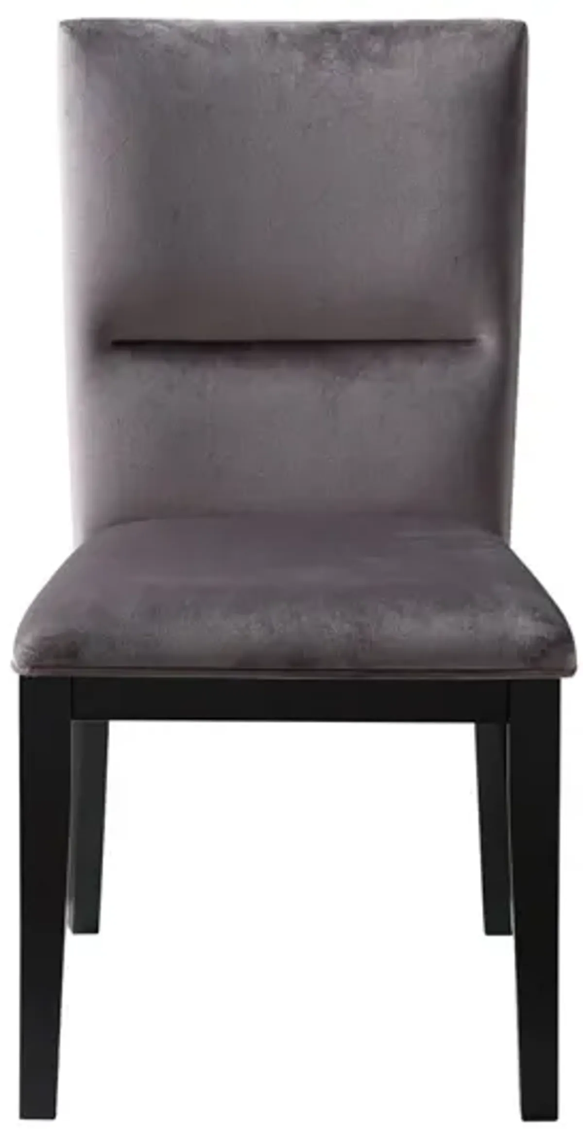 Steve Silver Amalie Side Chair Grey Velvet