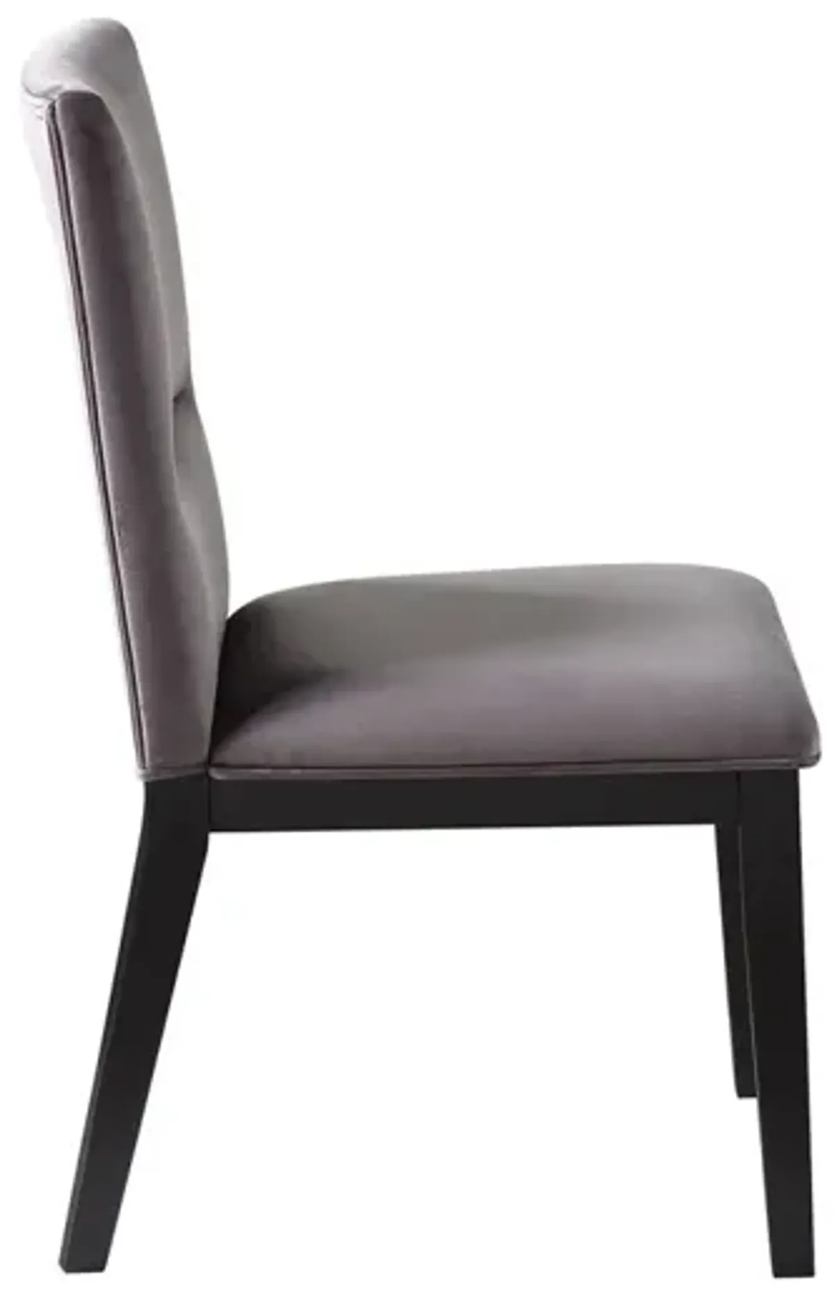 Steve Silver Amalie Side Chair Grey Velvet