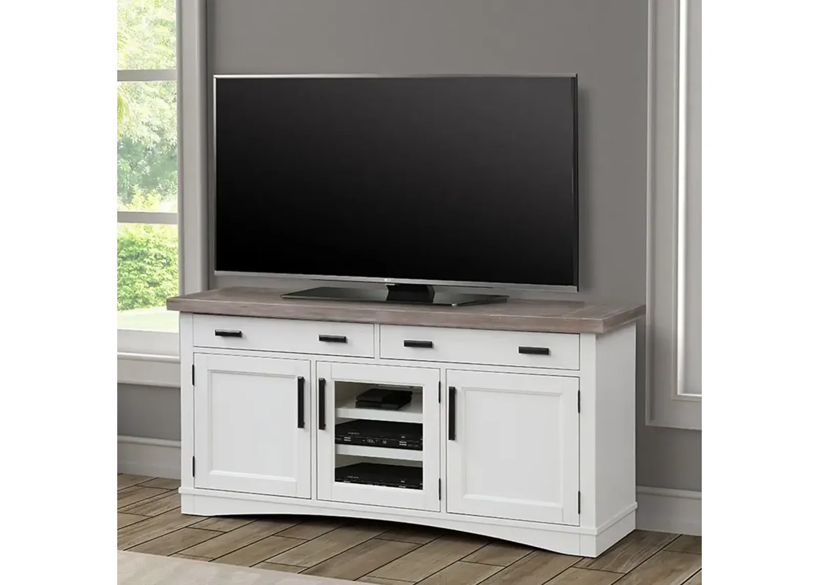 AMERICANA MODERN COTTON 63 INCH TV CONSOLE