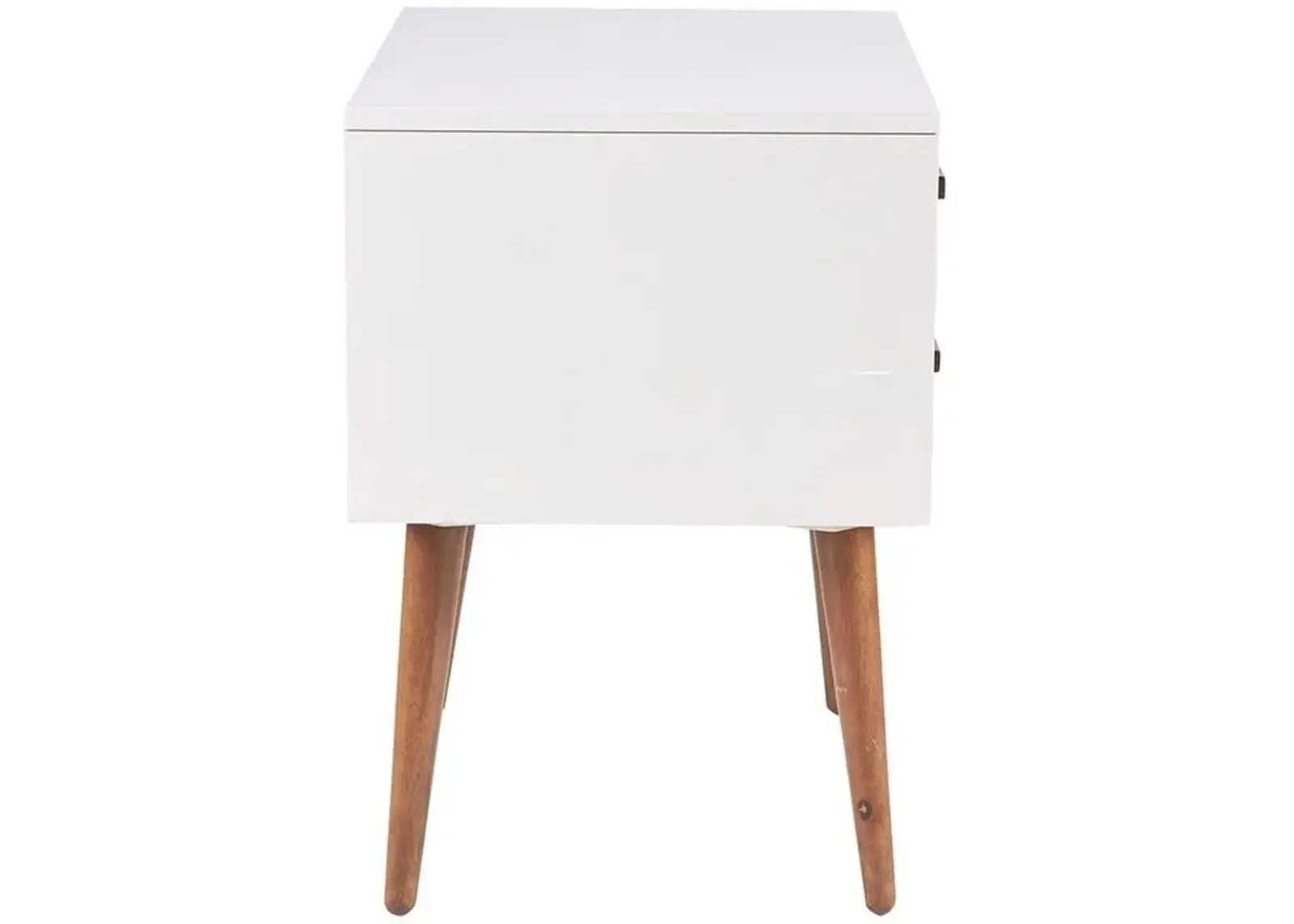 Olliix Ink+Ivy Off-White/Navy Jeremy Storage Nightstand