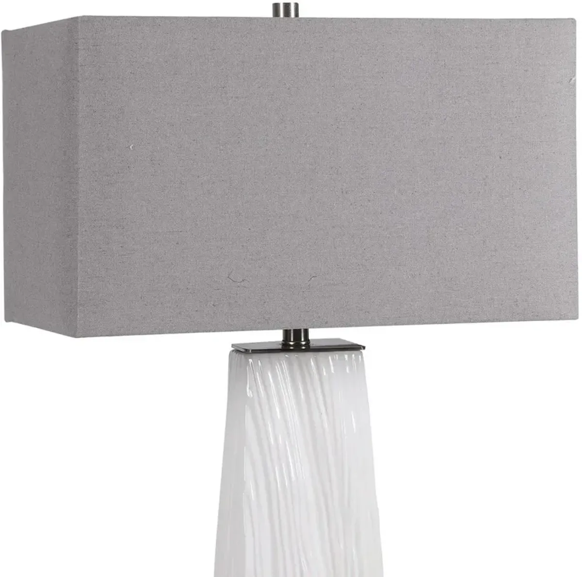 SYCAMORE GLOSS WHITE TABLE LAMP