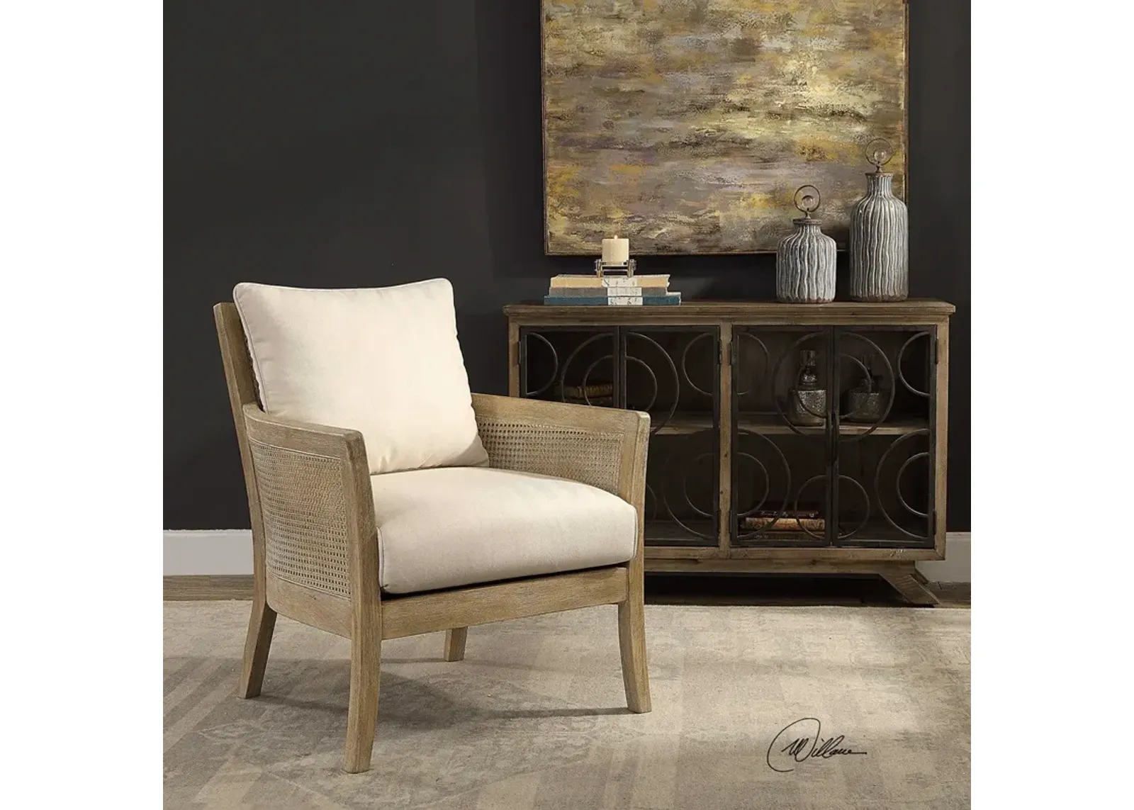 Uttermost Encore Natural Armchair