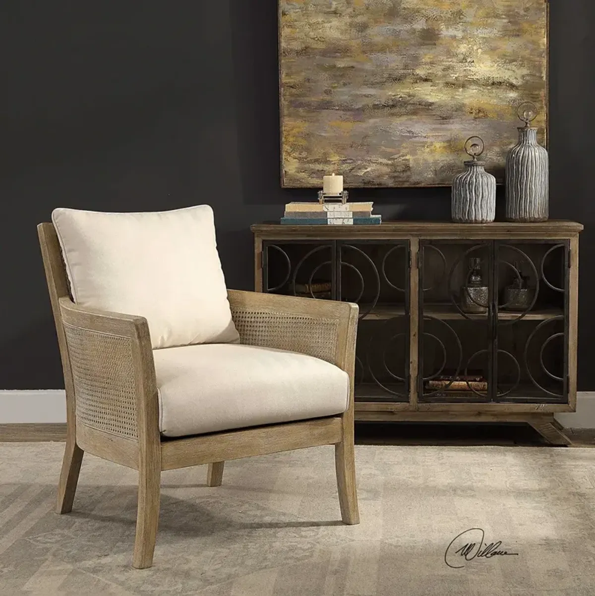 Uttermost Encore Natural Armchair