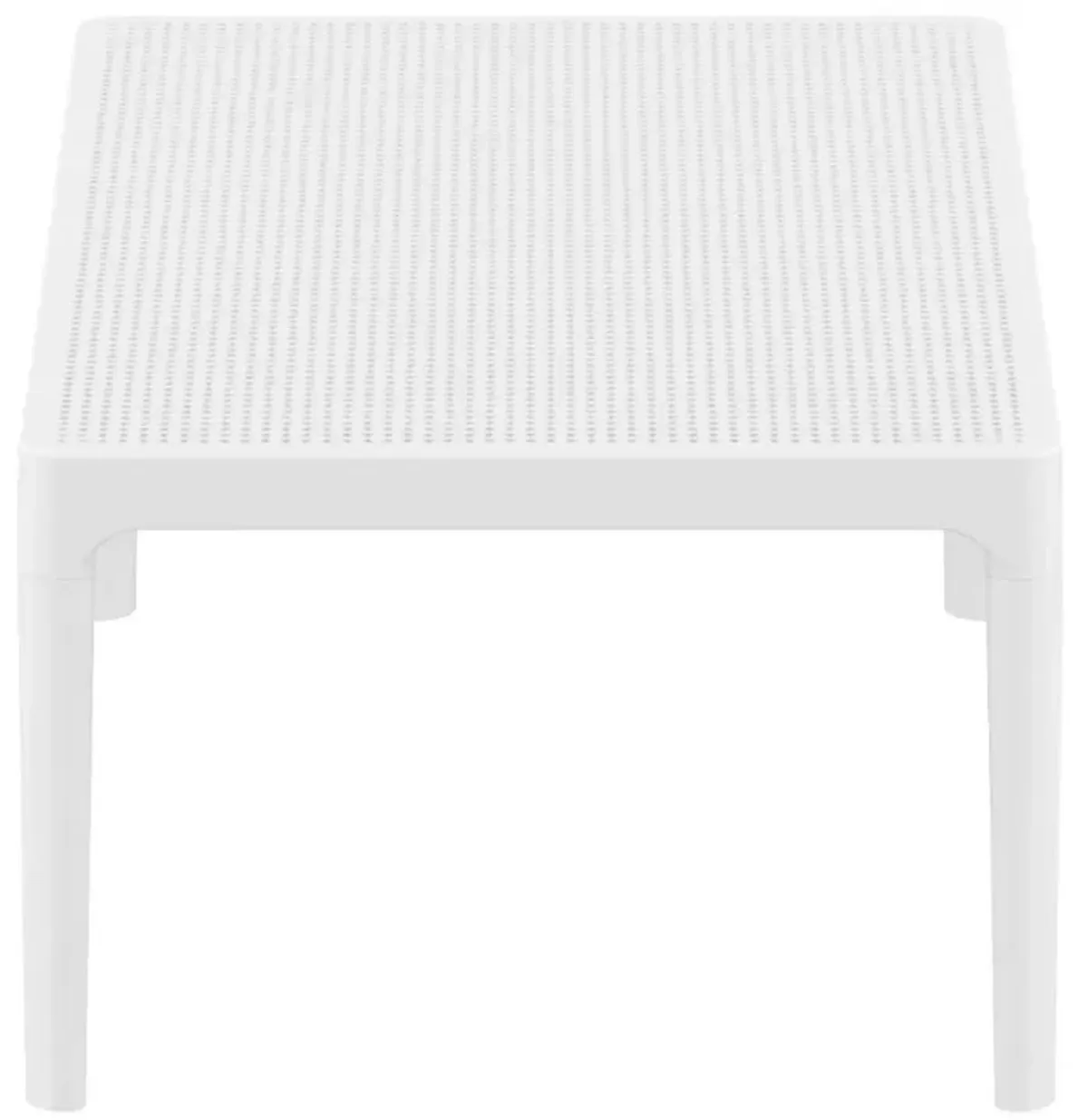 Compamia 39 Inch Outdoor Sky Lounge Coffee Table White