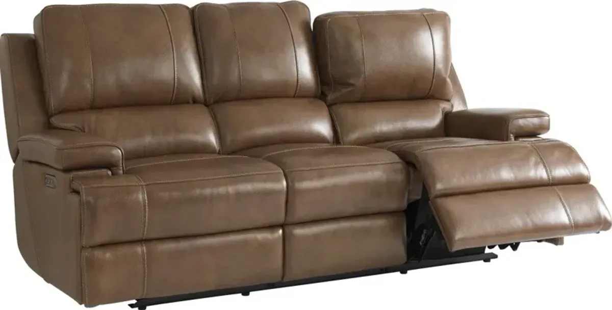 Bassett Parsons Umber Power Sofa