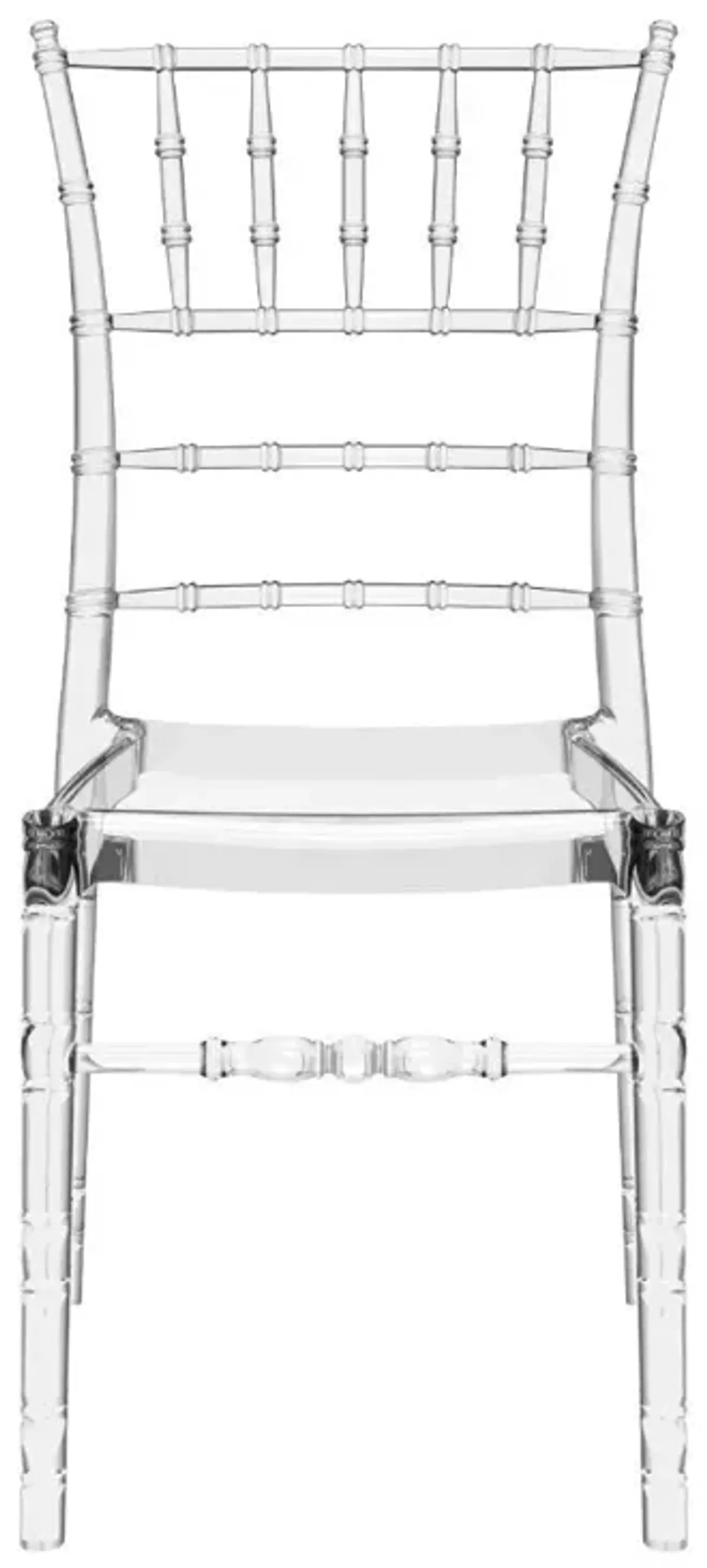 Compamia Chiavari Polycarbonate Dining Chair Transparent Clear