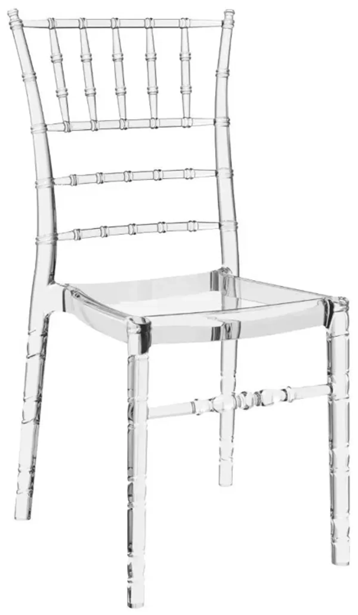 Compamia Chiavari Polycarbonate Dining Chair Transparent Clear