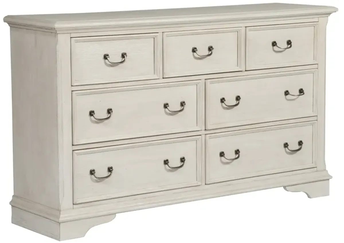 Liberty Furniture White 7-Drawer Dresser Bayside