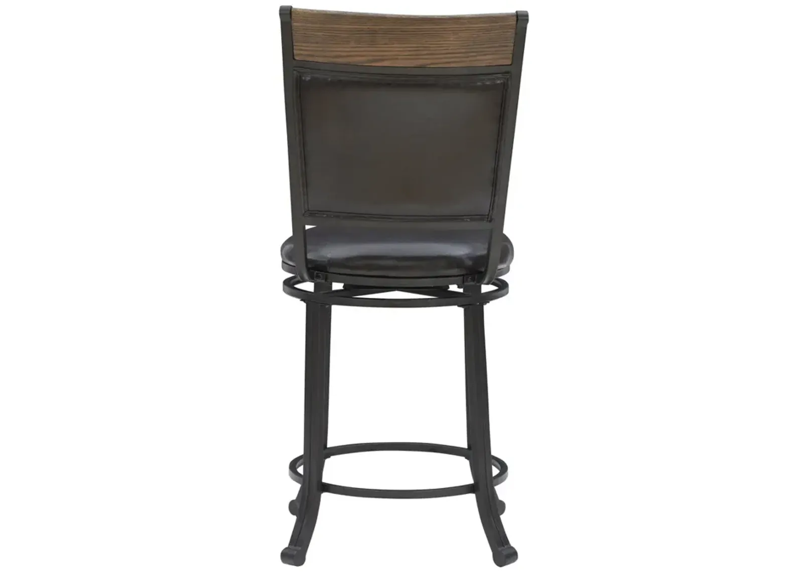 Powell 24 Inch Franklin Swivel Counter Stool Brown