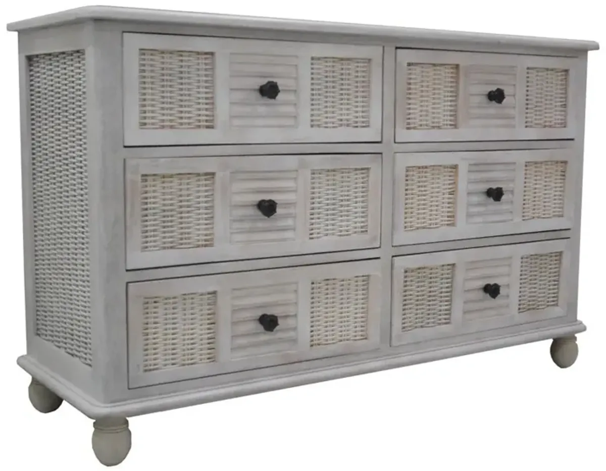 BAY BREEZE SIX DRAWER DRESSER