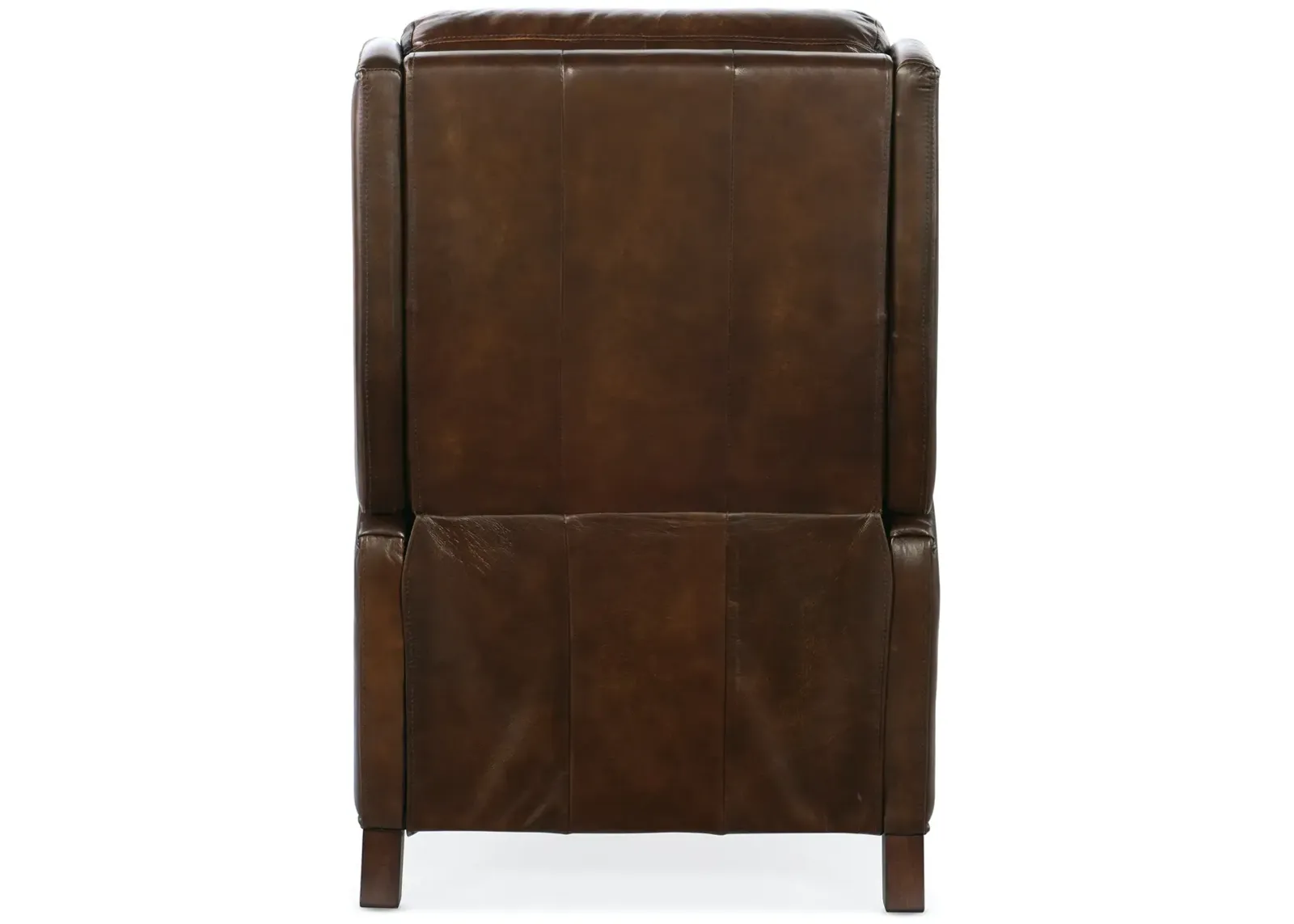 Hooker Furniture Declan Warm Brown Brindisi San Marco Manual Push Back Recliner Leather Chair