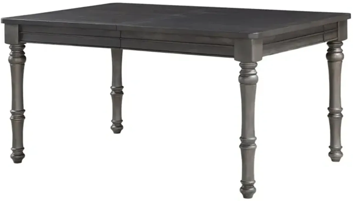 Steve Silver Linnett 64-80 Inch Dining Table with 16 Inch Leaf