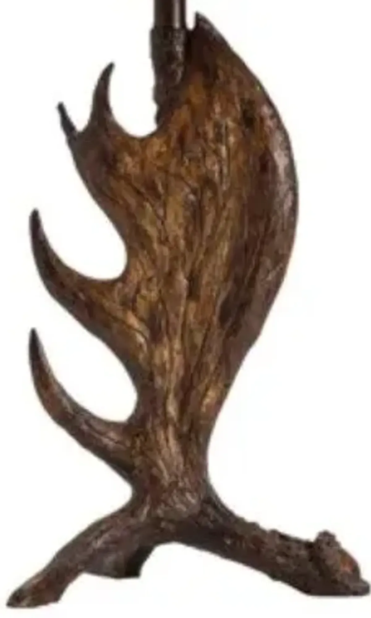 Crestview Moose Shed Resin Brown Table Lamp