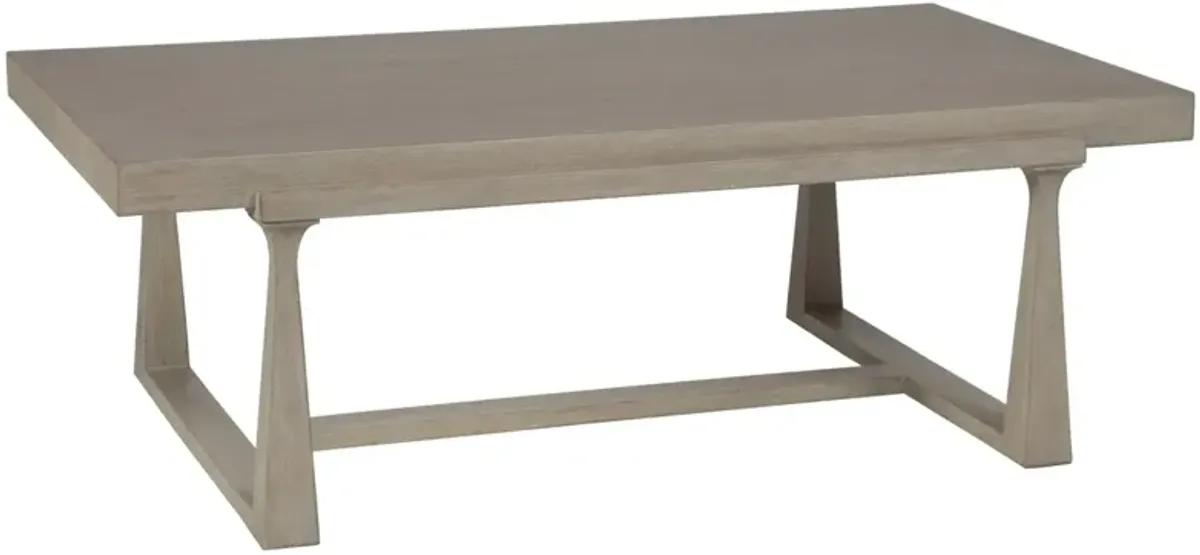 Artistica Home by Lexington Cohesion Program Grantland 50 Inch Modern Wood Cocktail Table White Washed