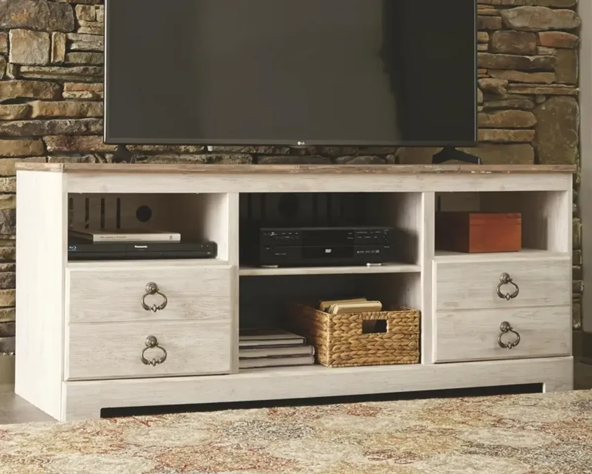 Ashley 64 Inch Willowton TV Stand Whitewash