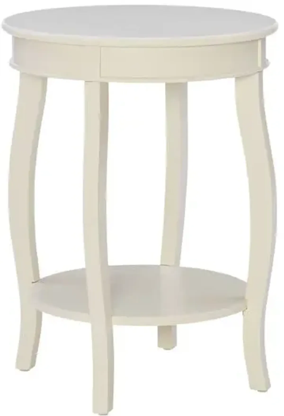 Powell Aura Side Table Off White