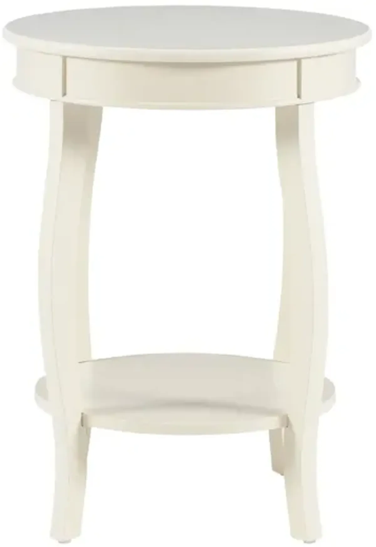 Powell Aura Side Table Off White
