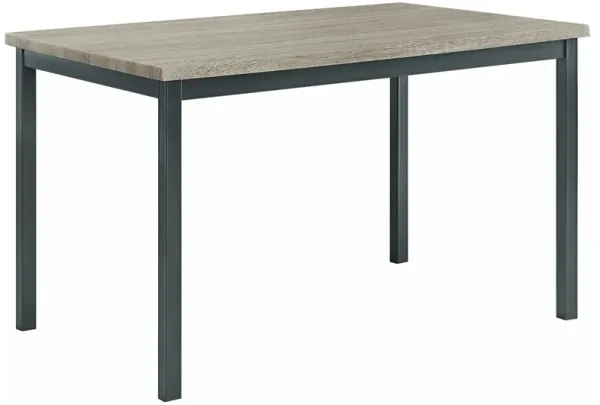 Coaster Garza Rectangular 48 Inch Composite Wood Dining Table Grey