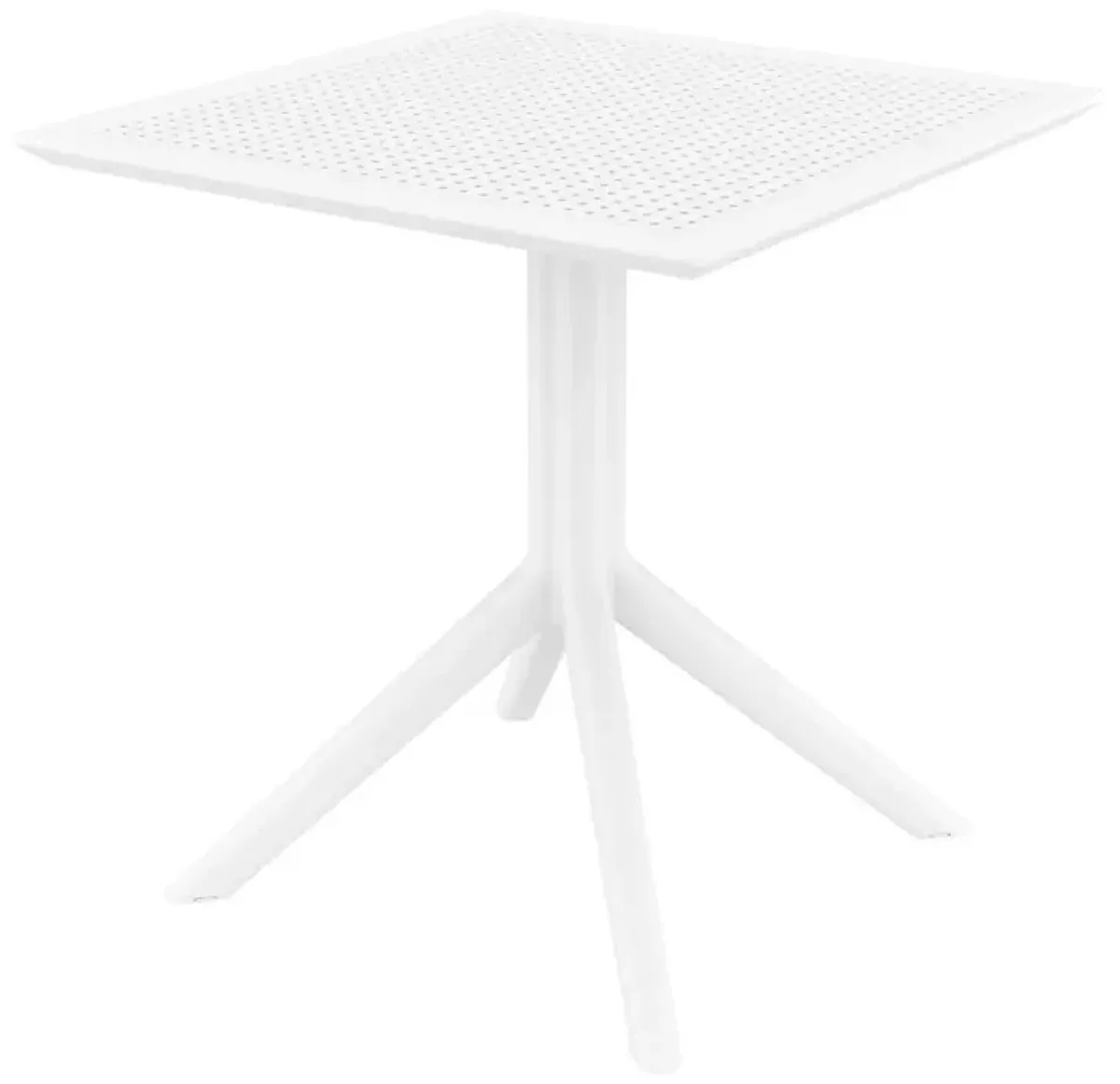 Compamia 27 Inch Outdoor Sky Square Dining Table White