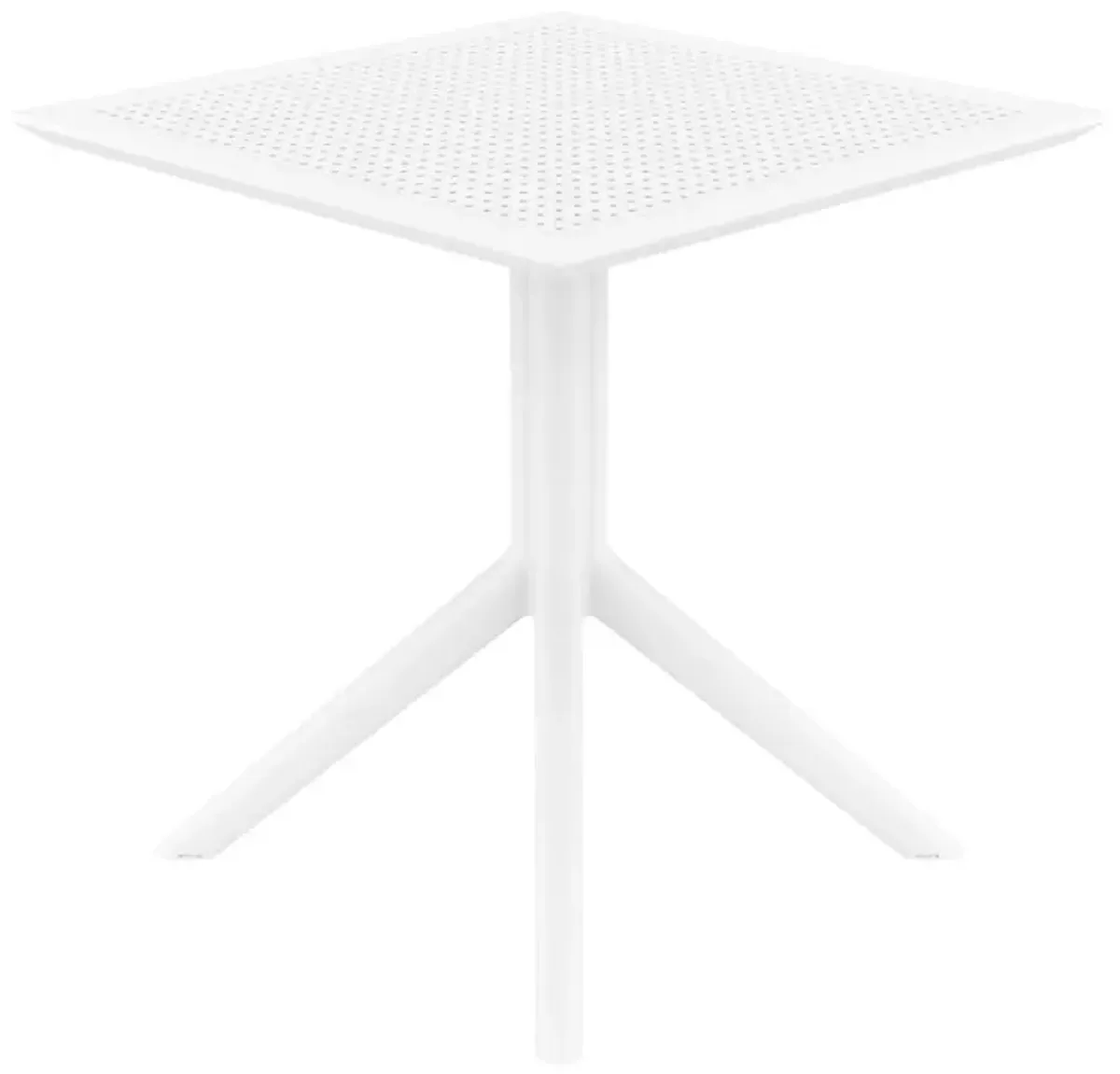 Compamia 27 Inch Outdoor Sky Square Dining Table White