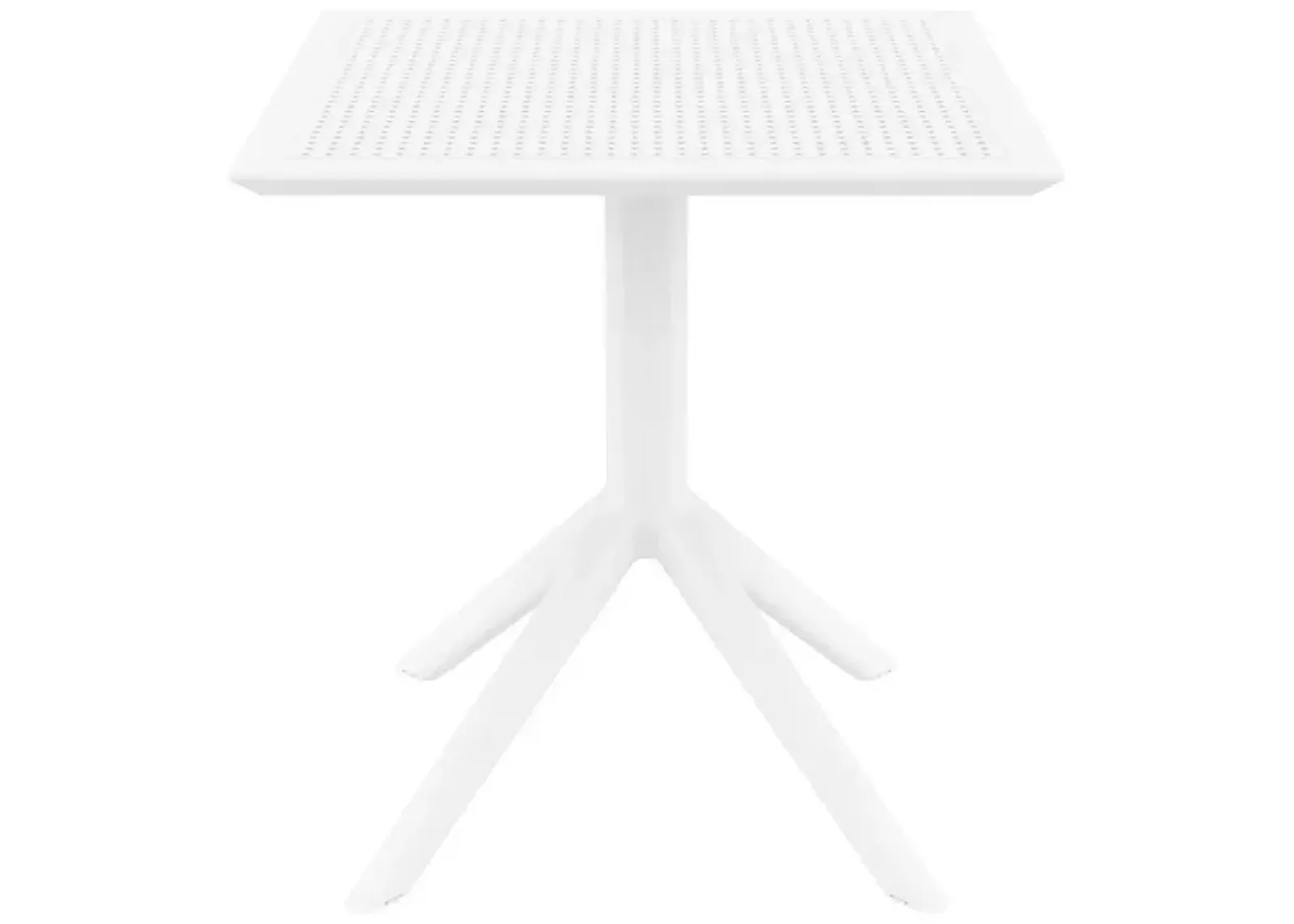 Compamia 27 Inch Outdoor Sky Square Dining Table White