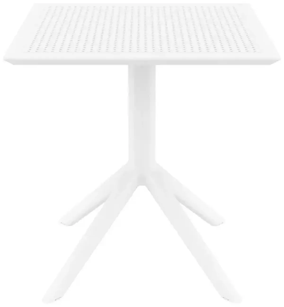 Compamia 27 Inch Outdoor Sky Square Dining Table White