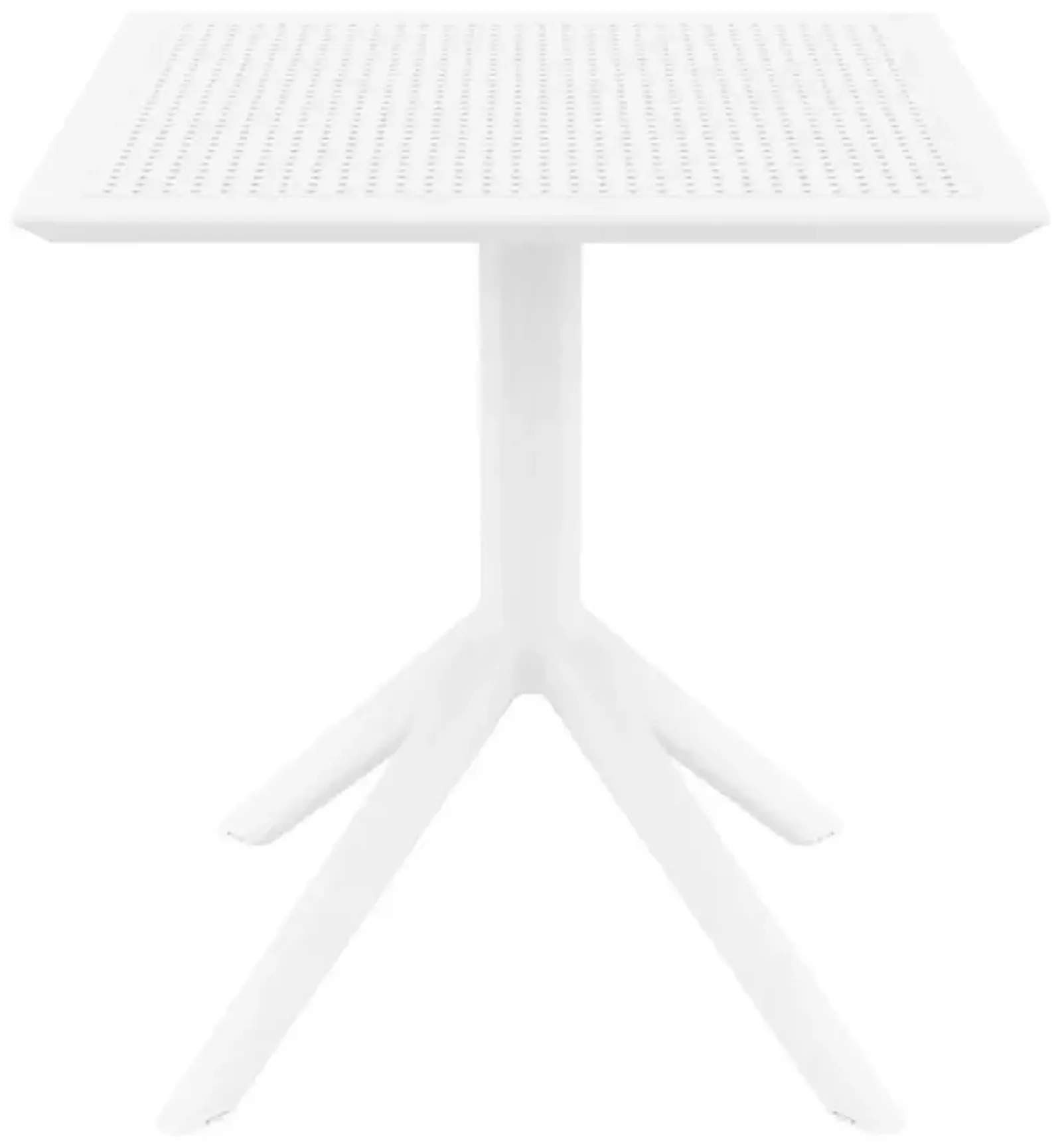 Compamia 27 Inch Outdoor Sky Square Dining Table White