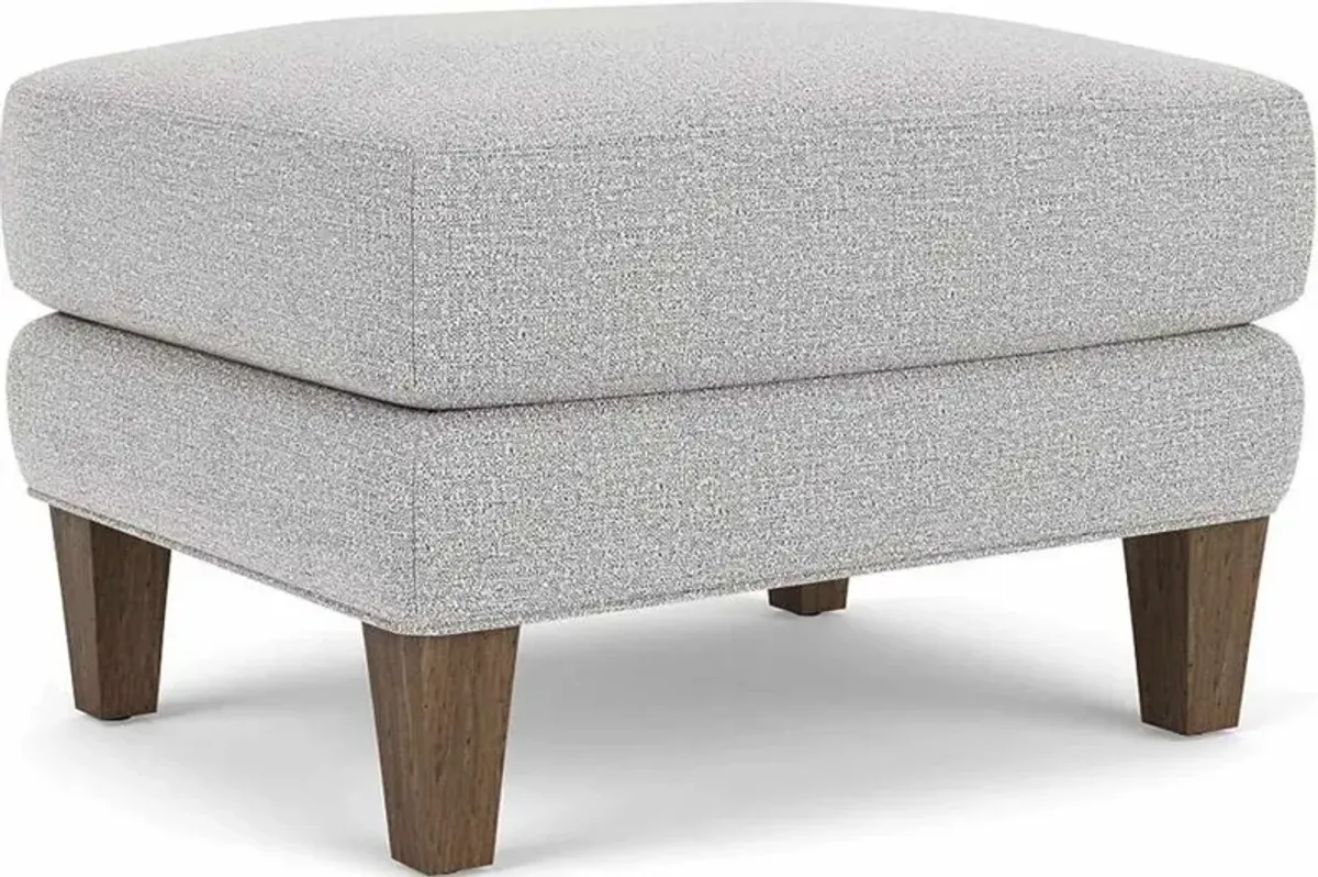 Flexsteel Venture Silver Glacier Ottoman