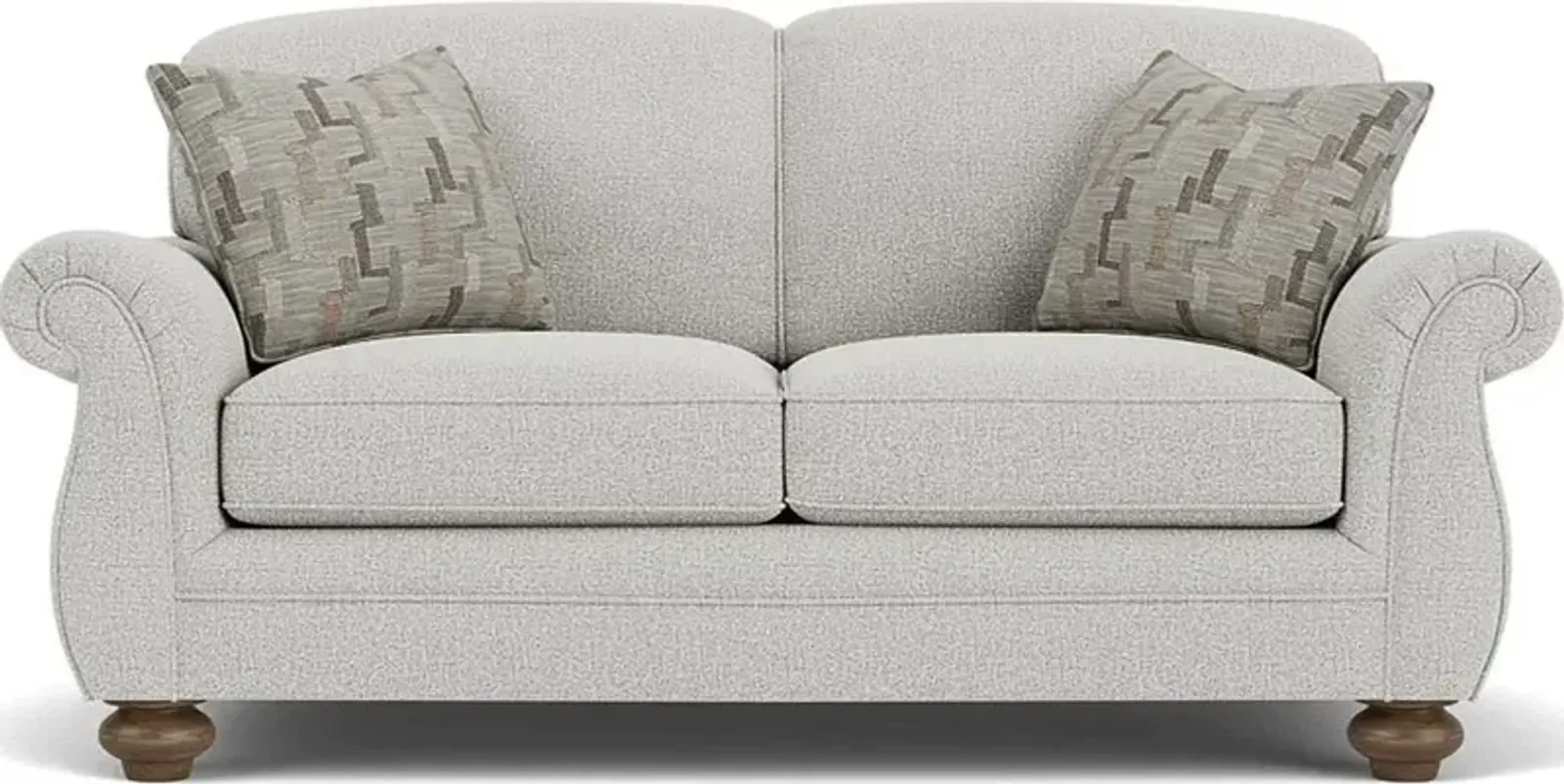 Flexsteel Winston Silver Glacier Loveseat