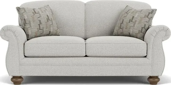 Flexsteel Winston Silver Glacier Loveseat