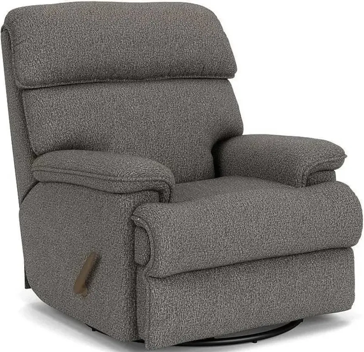 Flexsteel Geneva Black Onyx Swivel Gliding Manual Recliner