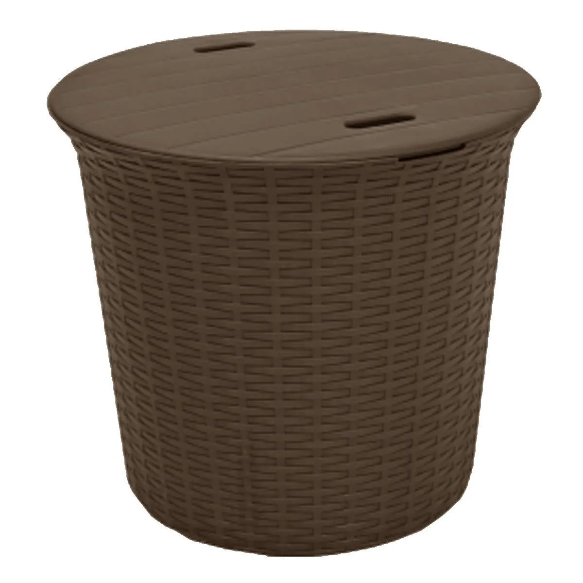 OUTDOOR BISTRO BOXED END TABLE IN BROWN