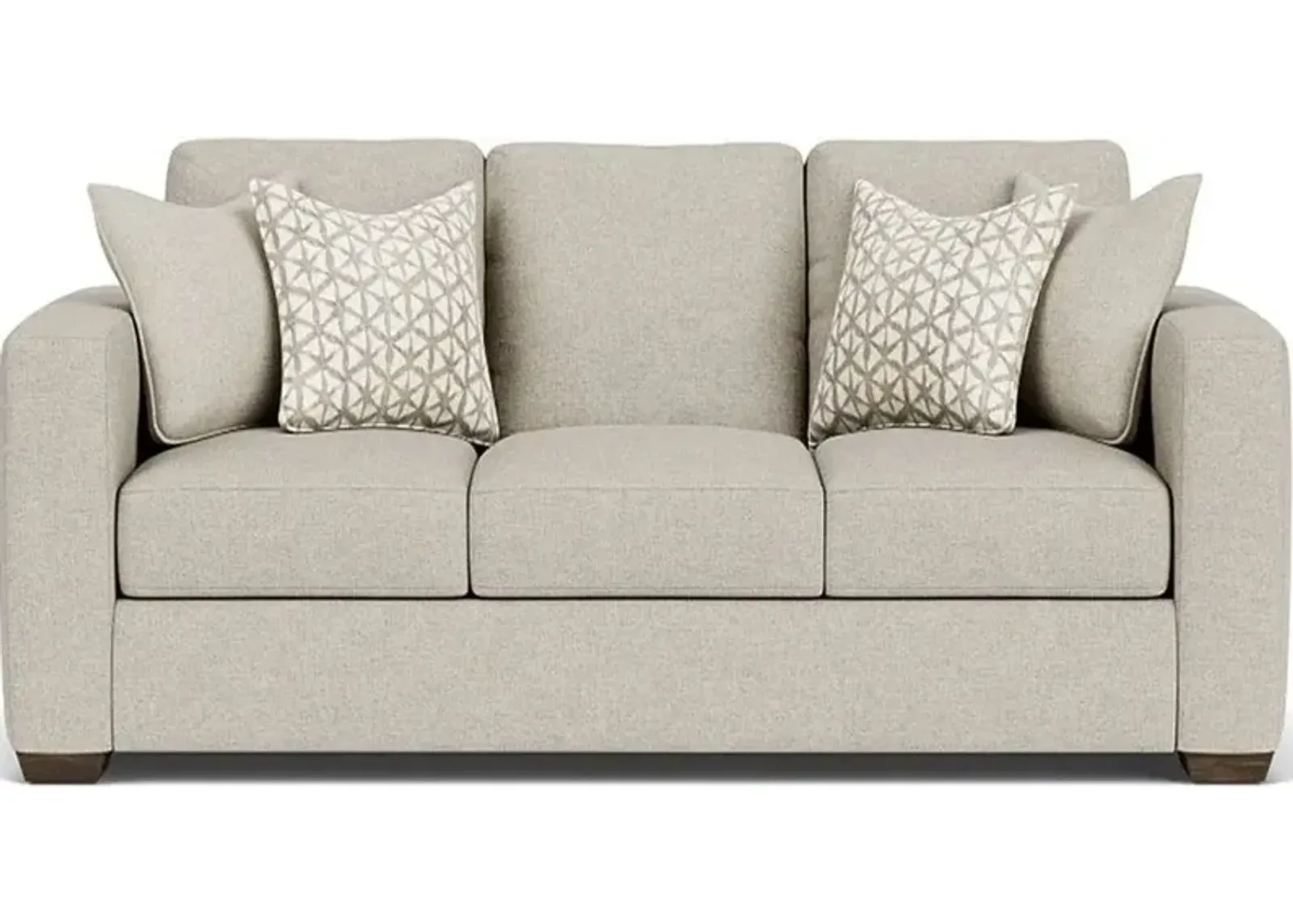 Flexsteel Collins Silver Driftwood Three-Cushion Sofa