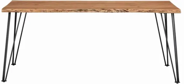 Coaster Sherman 71 Inch Live Edge Dining Table Natural Acacia